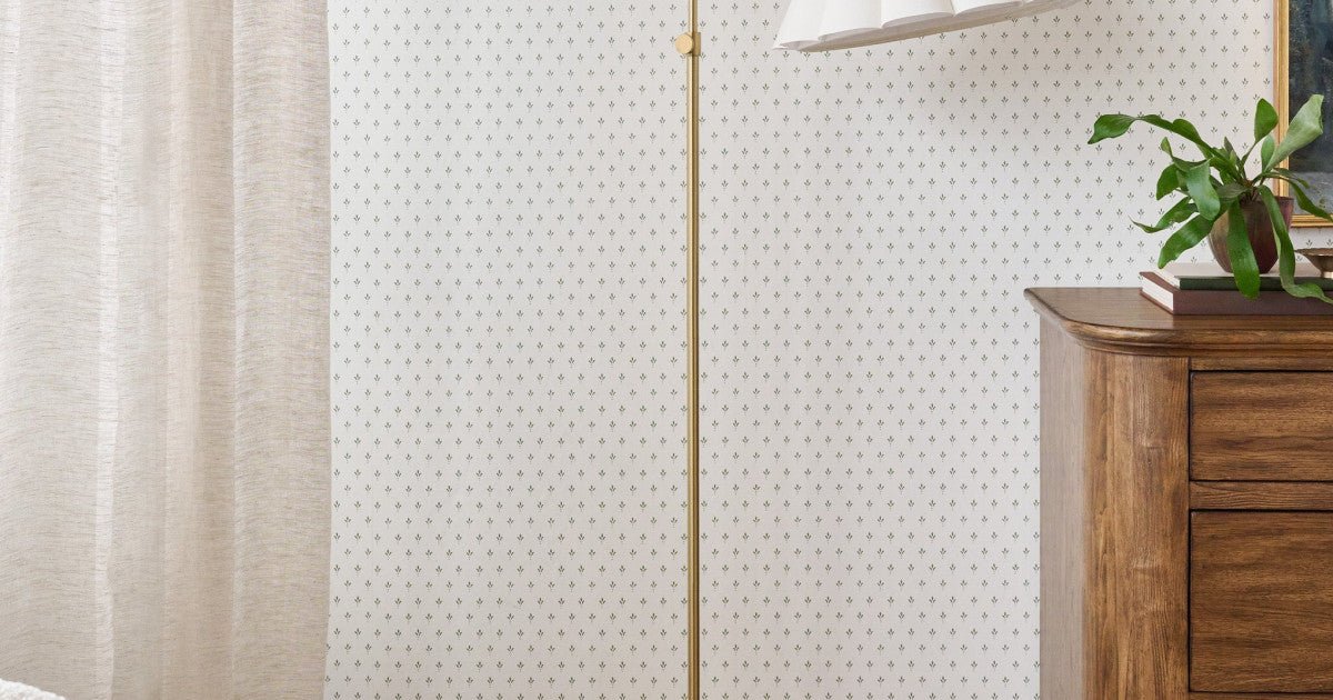 Odette Floor Lamp with Scallop Shade - From Where - 