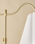 Odette Floor Lamp with Scallop Shade - From Where - 