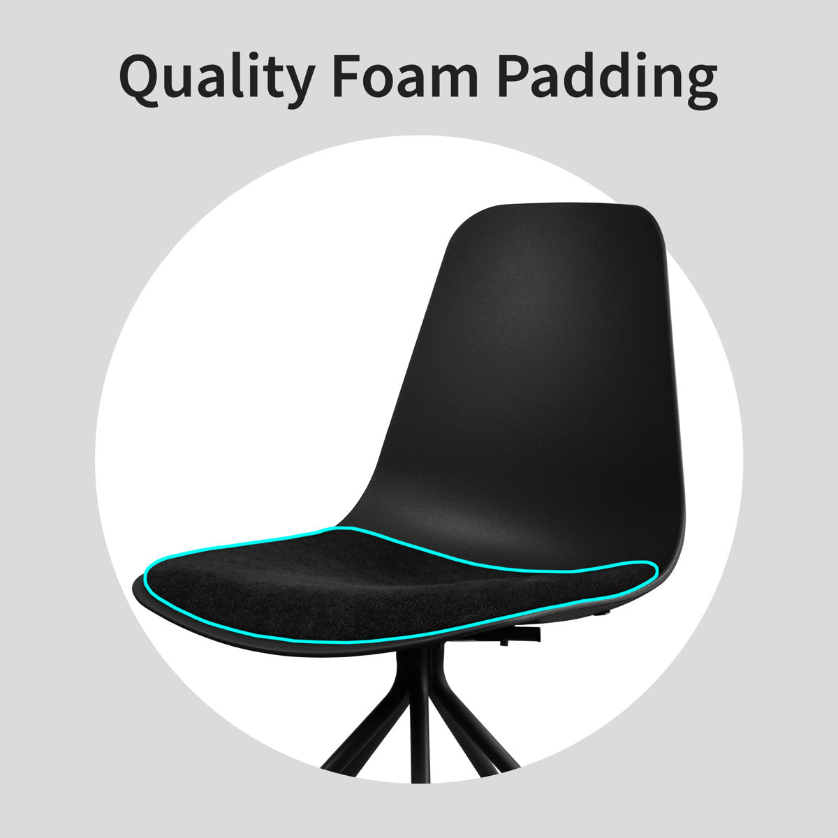 Office Chair with Fabric Cushion - From Where - 