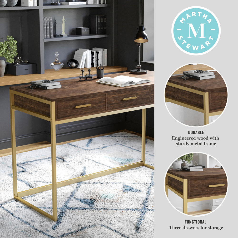 Office Desk with 3 Drawers - From Where Finds - 