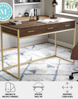Office Desk with 3 Drawers - From Where Finds - 
