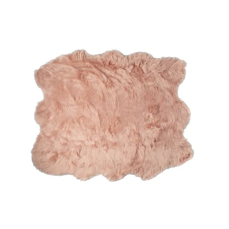 Oguz Faux Sheepskin Fur Area Rug - From Where - 