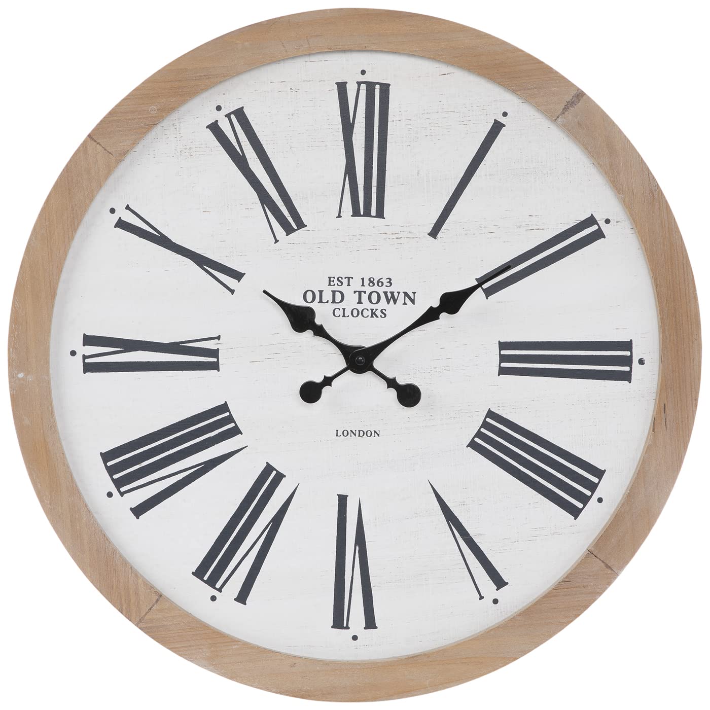 Old Town Wooden Wall Clock - From Where Finds - 