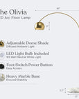 Olivia Floor Lamp - From Where - 