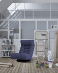 Olodumare Floor Chair in Navy - From Where - 