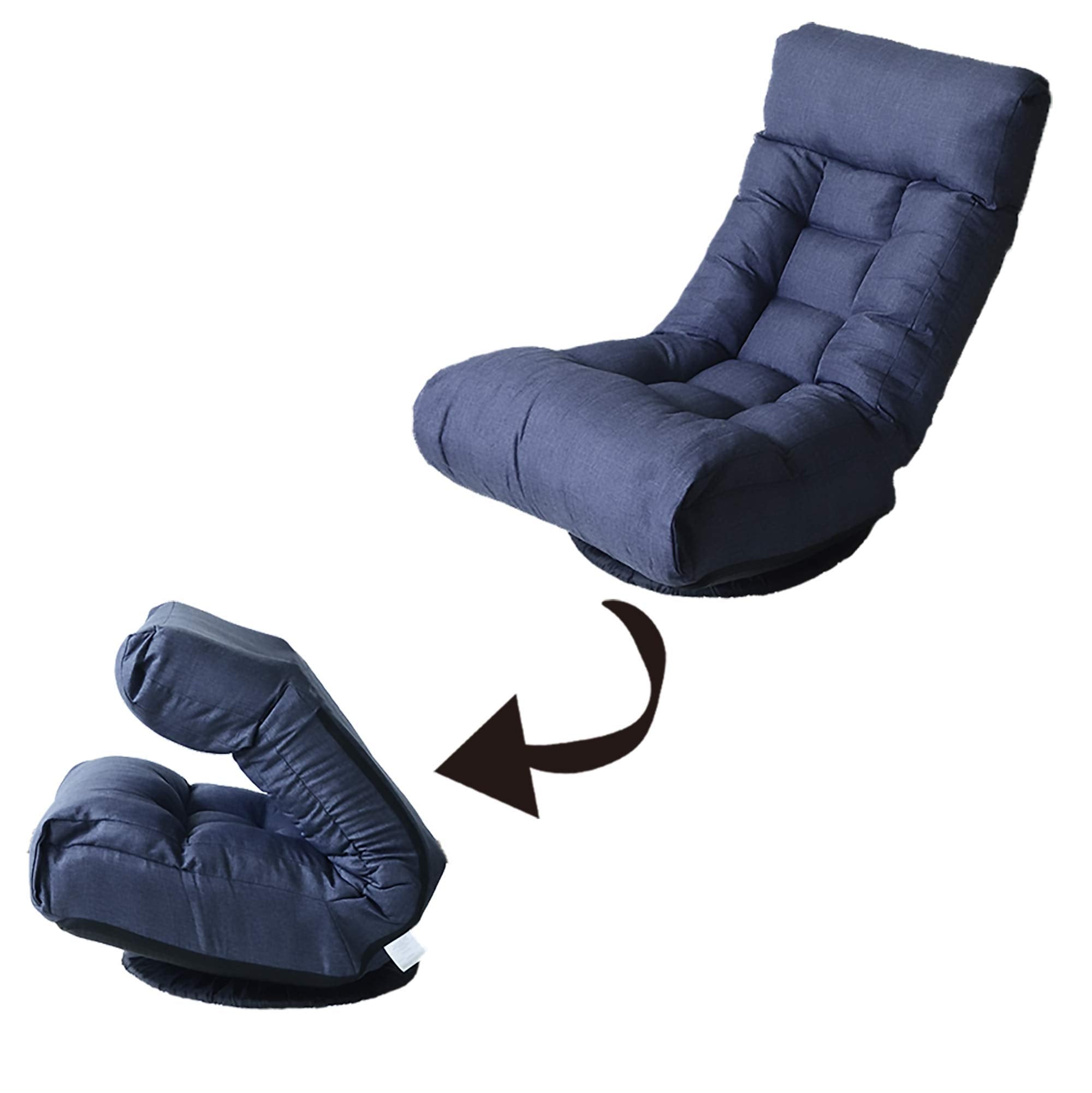 Olodumare Floor Chair in Navy - From Where - 