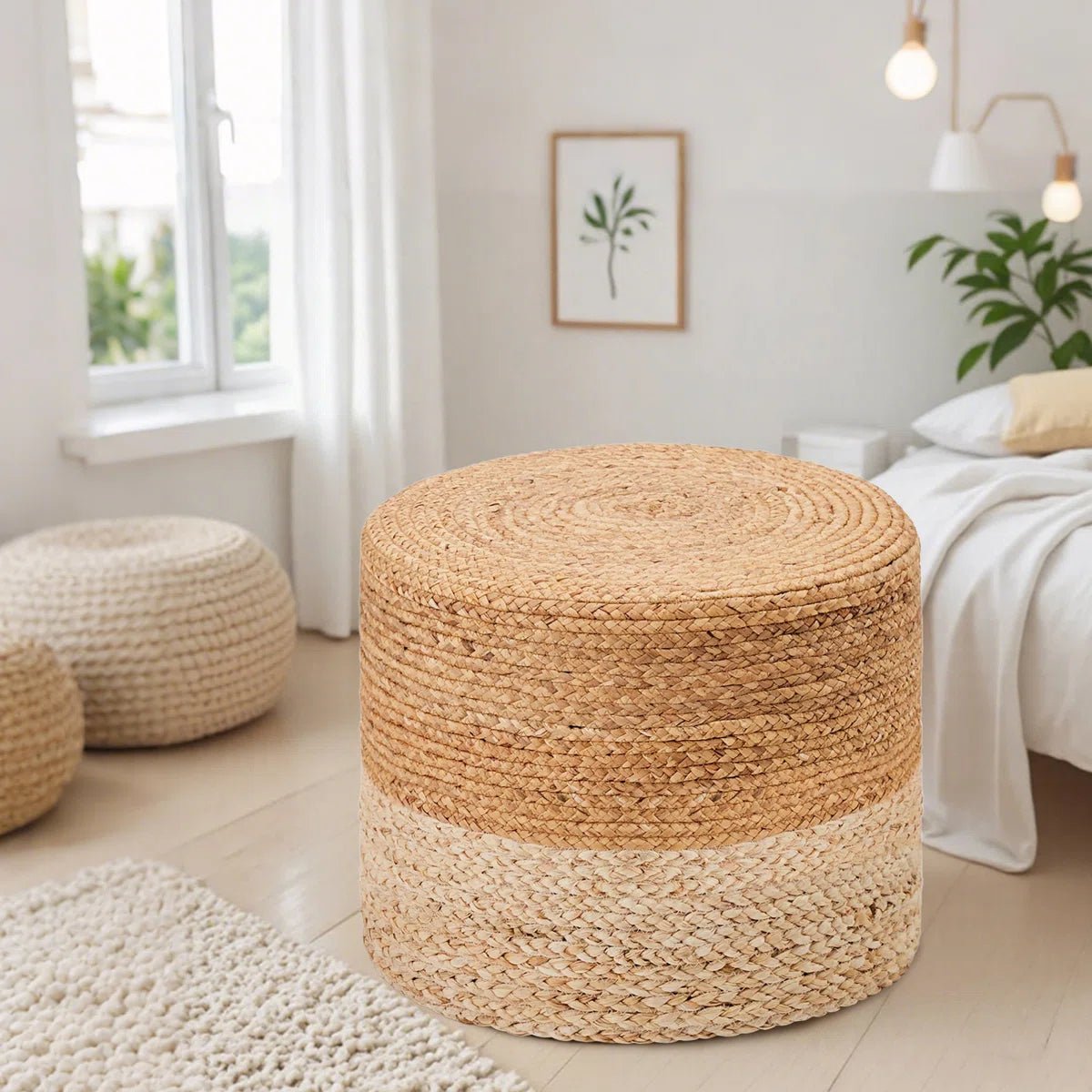 Onaway Upholstered Pouf - From Where - 