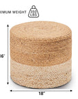 Onaway Upholstered Pouf - From Where - 