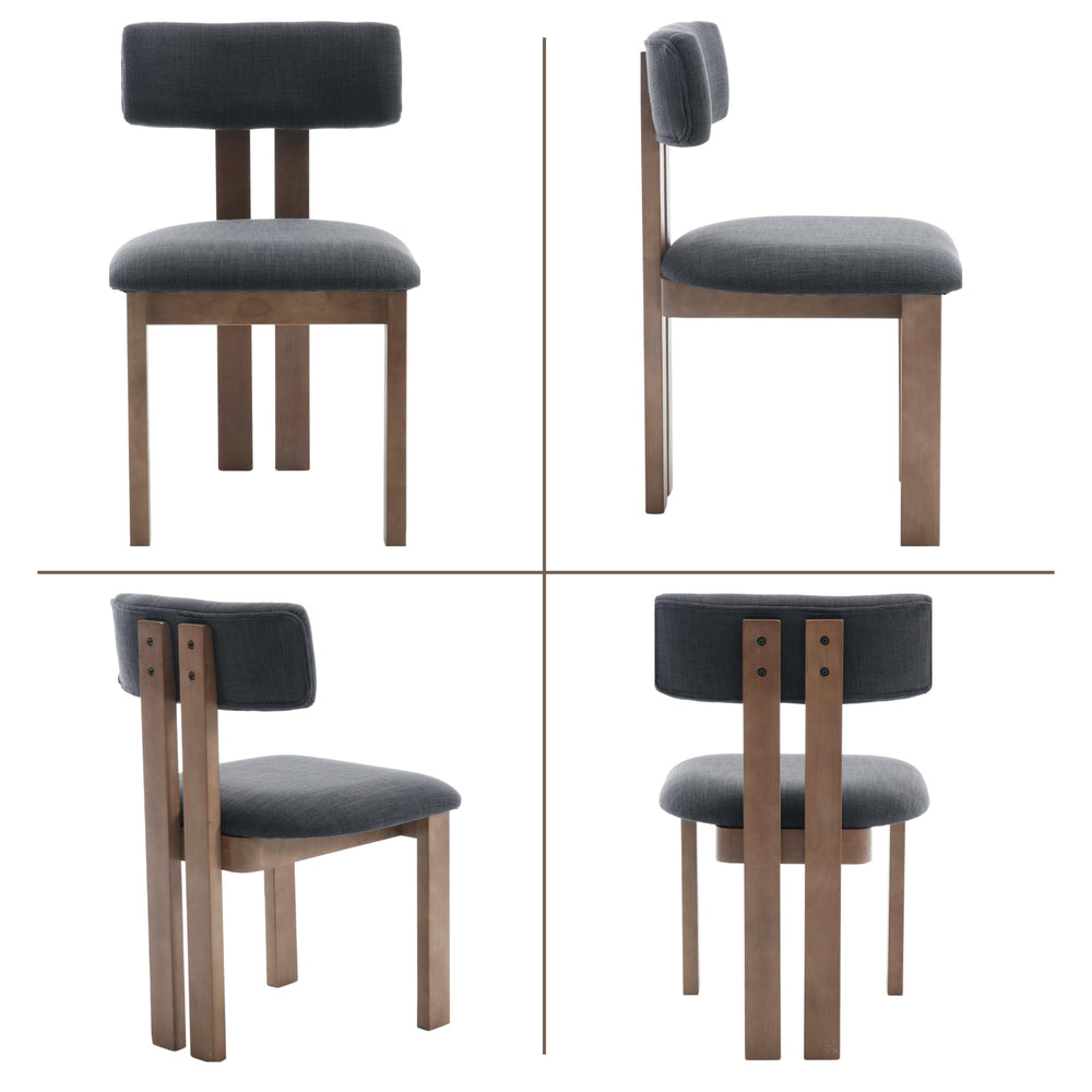 Open Back Dining Chairs Set of 2 - From Where - 