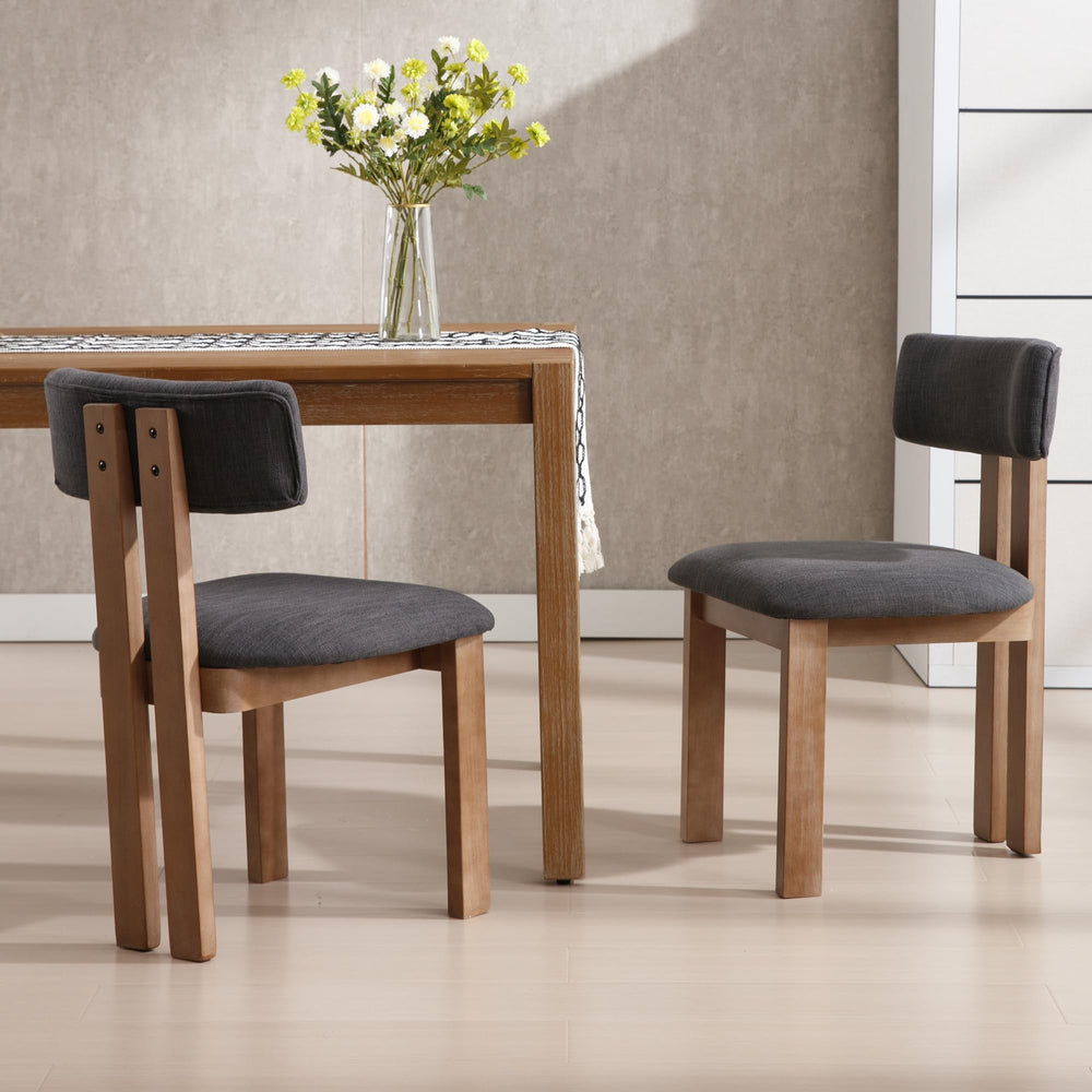 Open Back Dining Chairs Set of 2 - From Where - 