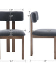 Open Back Dining Chairs Set of 2 - From Where - 