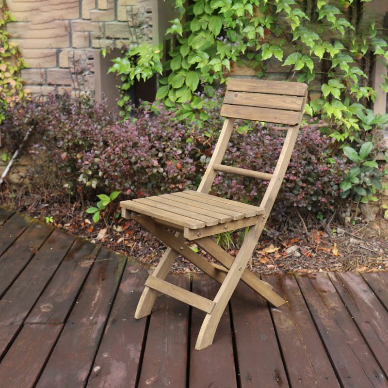 Open Back Folding Outdoor Dining Chair - From Where - 
