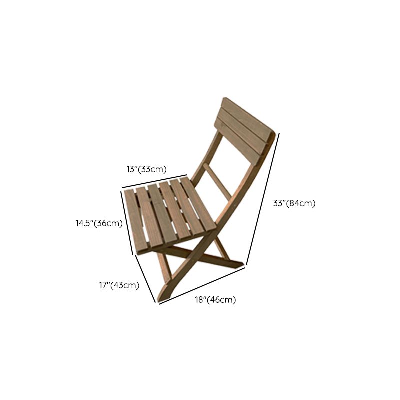 Open Back Folding Outdoor Dining Chair - From Where - 
