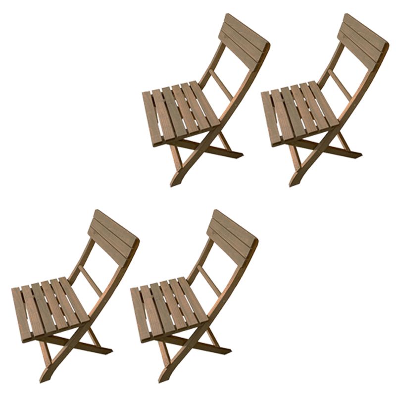 Open Back Folding Outdoor Dining Chair - From Where - 