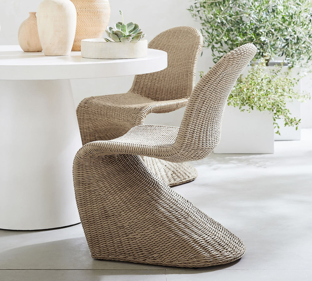 Encinitas Wicker Outdoor Dining Chair (Set of 2)
