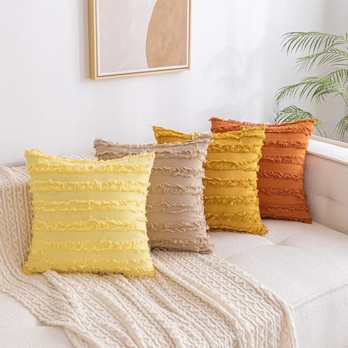 Orange Boho Decorative Pillowcase - From Where - 