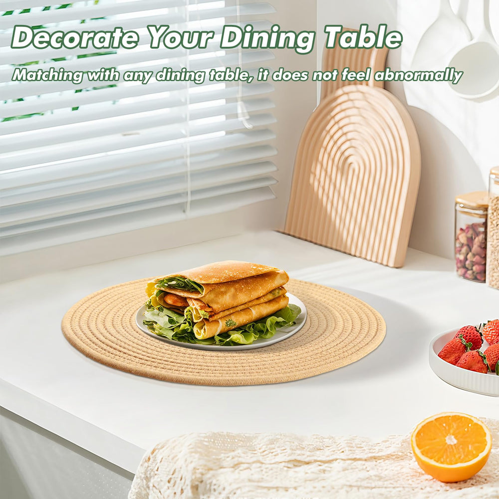 Orange Brown Heat Resistant Placemats - From Where - 