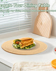Orange Brown Heat Resistant Placemats - From Where - 