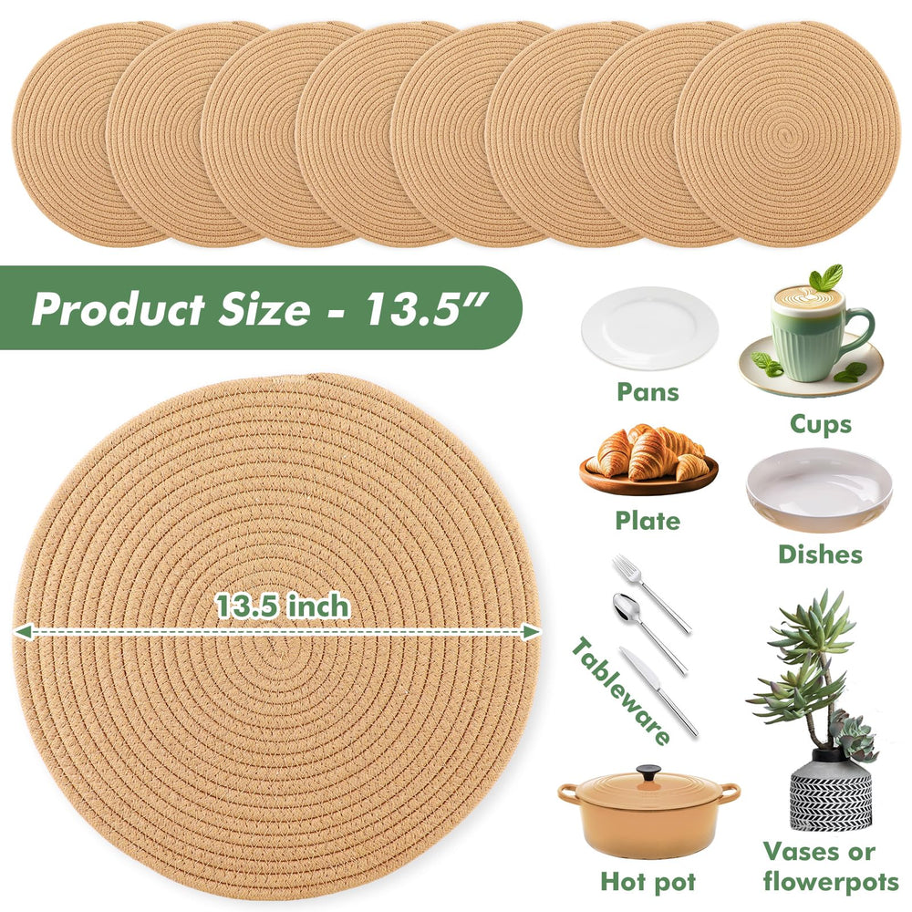 Orange Brown Heat Resistant Placemats - From Where - 