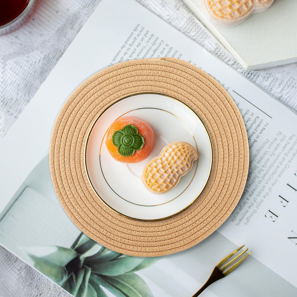 Orange Brown Heat Resistant Placemats - From Where - 