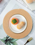 Orange Brown Heat Resistant Placemats - From Where - 