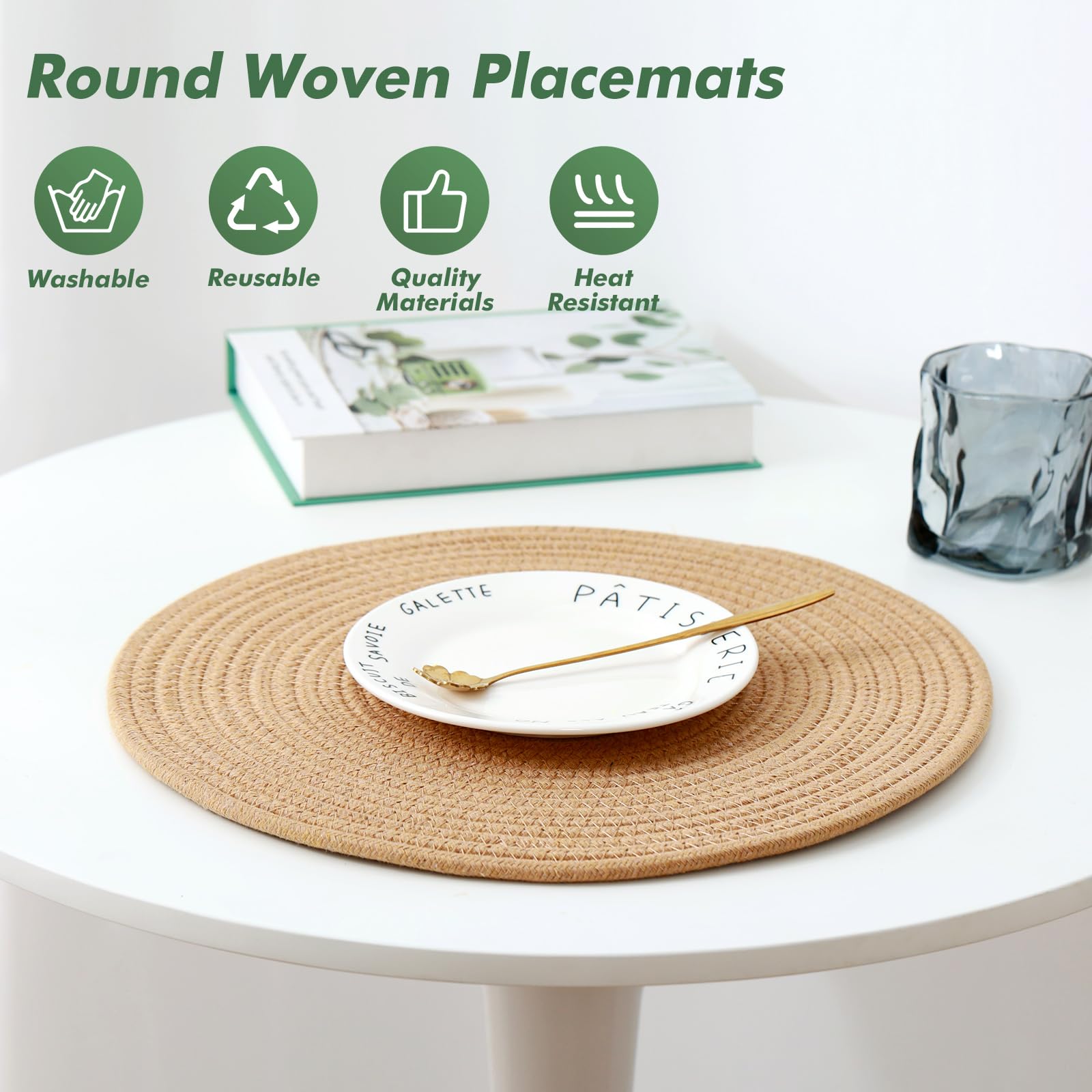 Orange Brown Heat Resistant Placemats - From Where - 