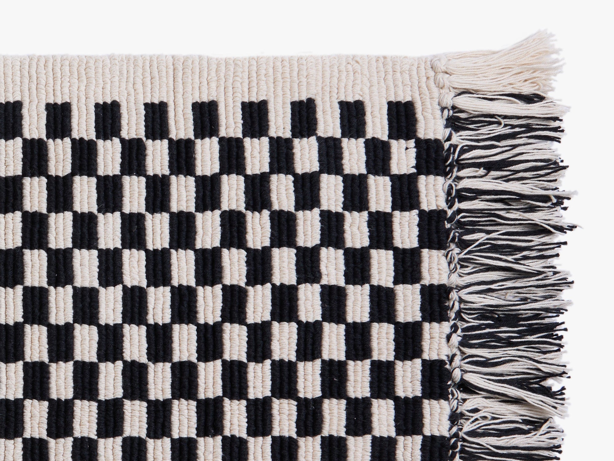 Organic Checkered Bath Rug - From Where - 