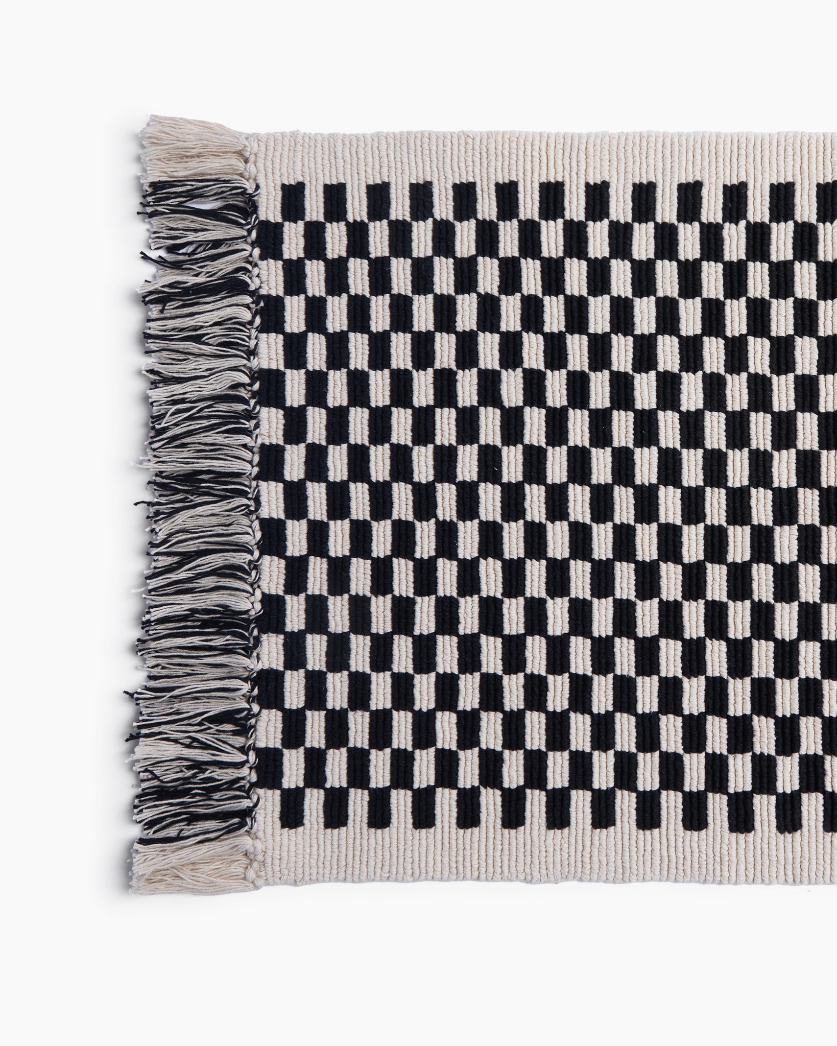 Organic Checkered Bath Rug - From Where - 