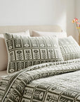 Organic Cotton Jacquard Floral Coverlet - From Where Finds - 