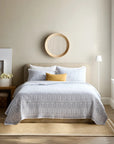 Organic Cotton Jacquard Floral Coverlet - From Where Finds - 