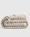 Organic Cotton Jacquard Floral Coverlet - From Where Finds - 