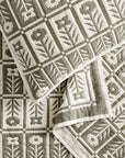 Organic Cotton Jacquard Floral Coverlet - From Where Finds - 