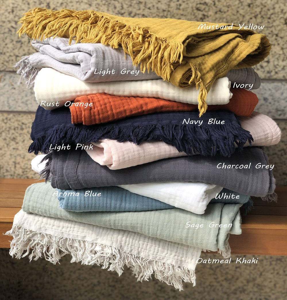 Organic Cotton Throw Blanket - From Where - 