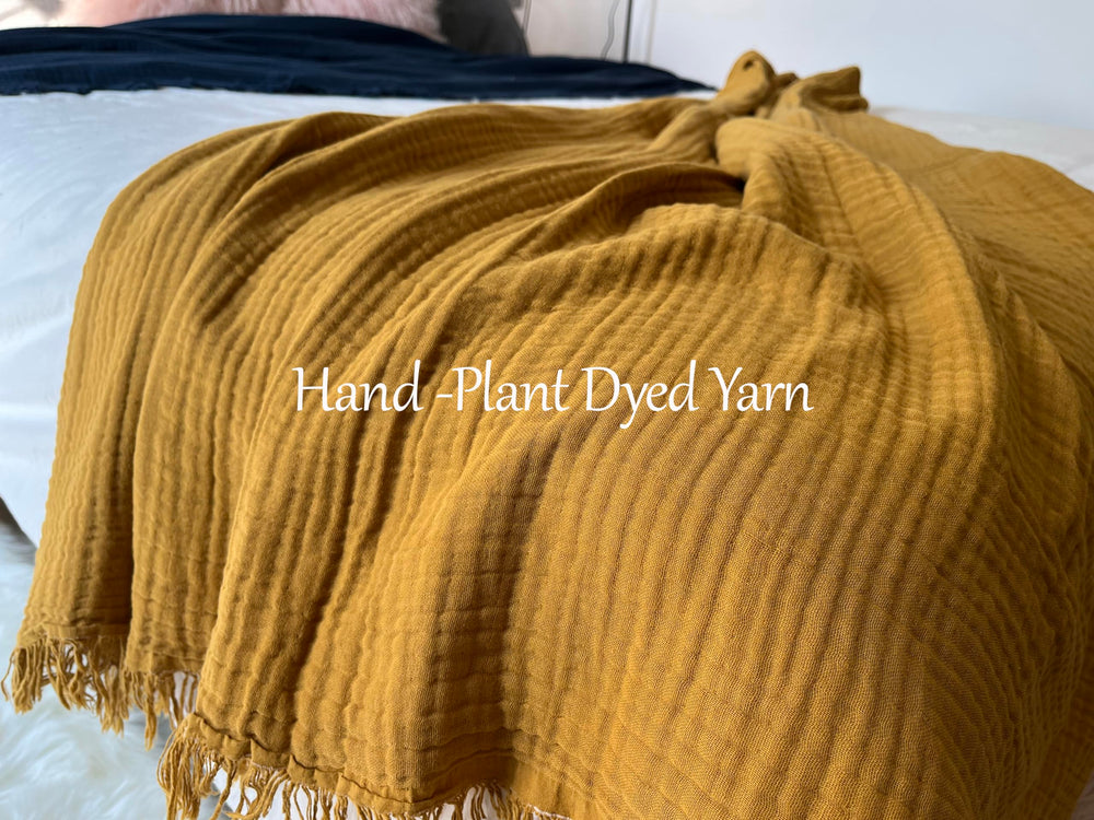 Organic Cotton Throw Blanket - From Where - 