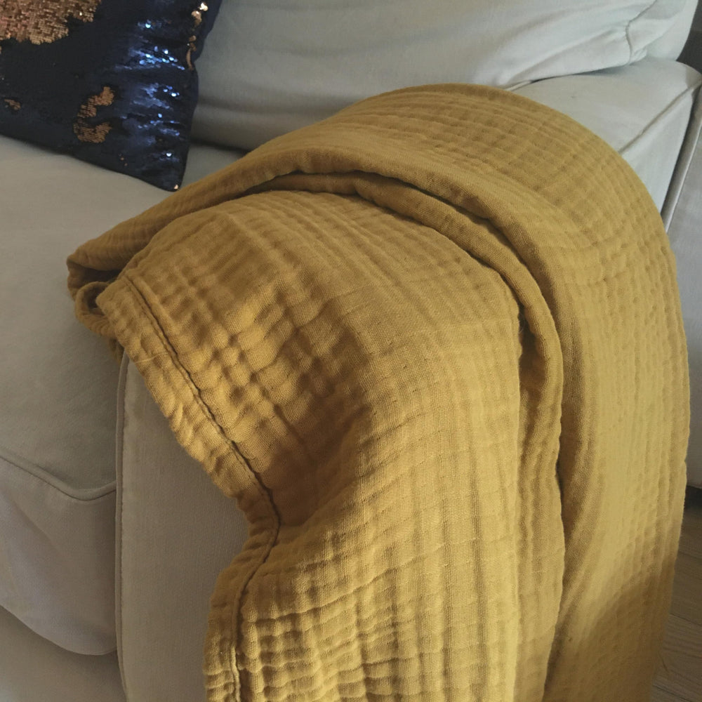 Organic Cotton Throw Blanket - From Where - 