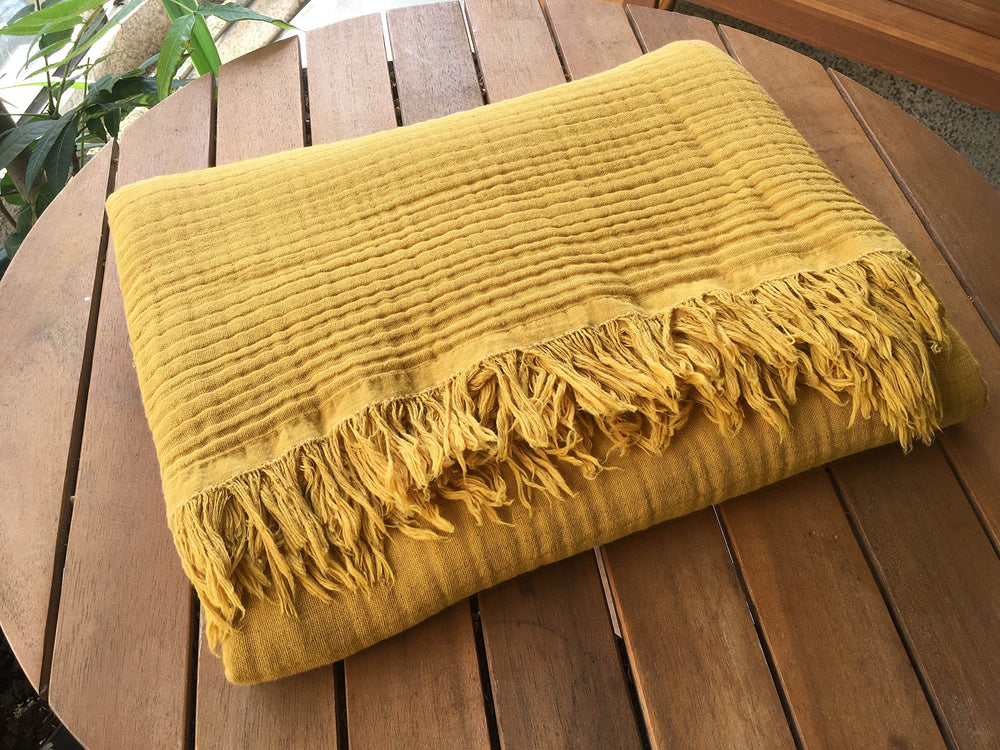 Organic Cotton Throw Blanket - From Where - 
