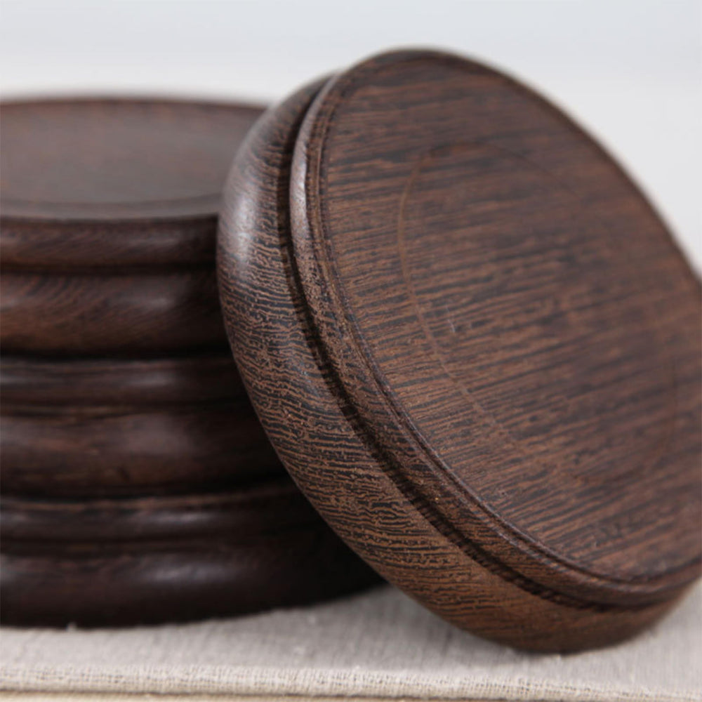 Oriental Round Wooden Pedestal - From Where - 