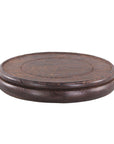 Oriental Round Wooden Pedestal - From Where - 