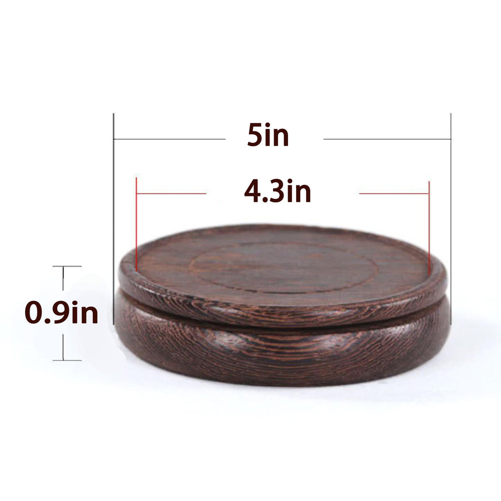 Oriental Round Wooden Pedestal - From Where - 