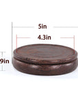 Oriental Round Wooden Pedestal - From Where - 