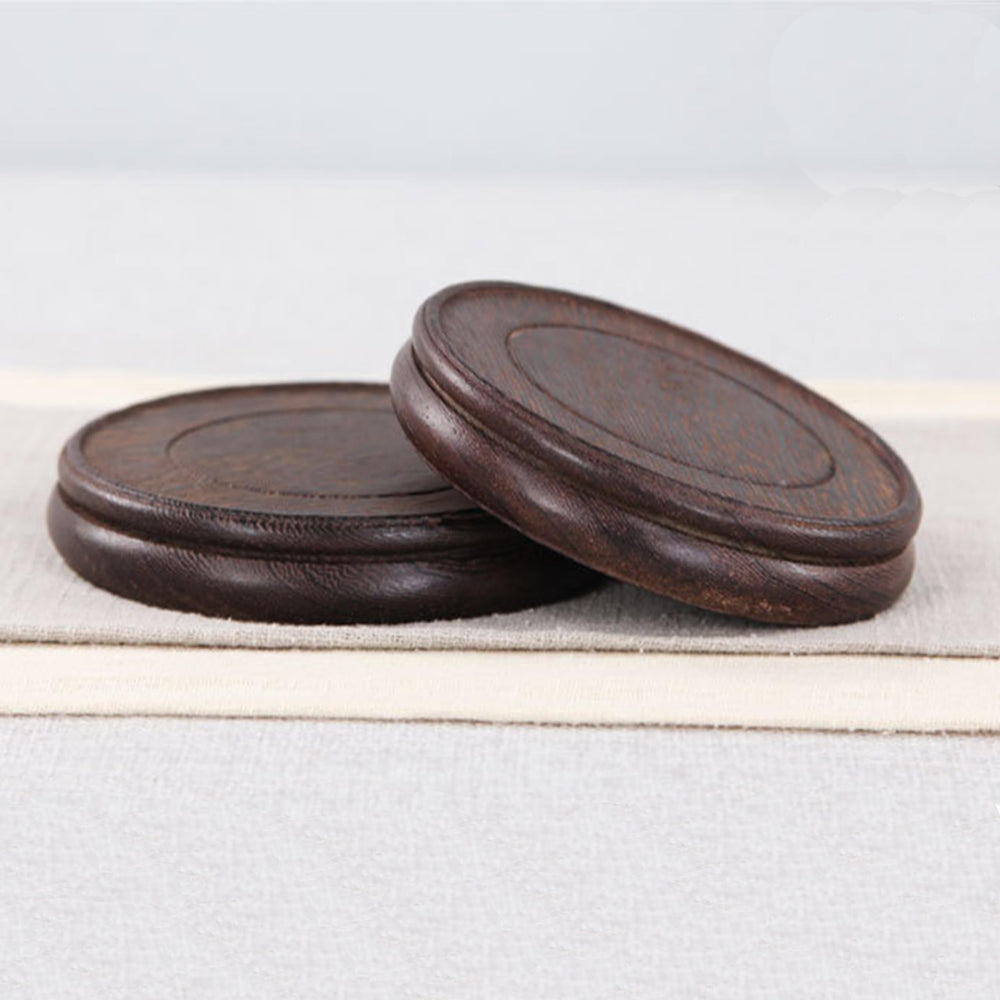 Oriental Round Wooden Pedestal - From Where - 