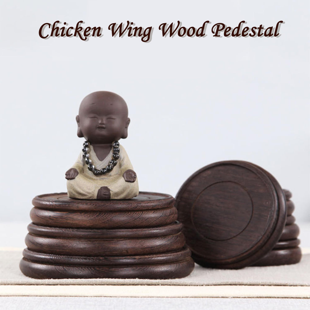 Oriental Round Wooden Pedestal - From Where - 