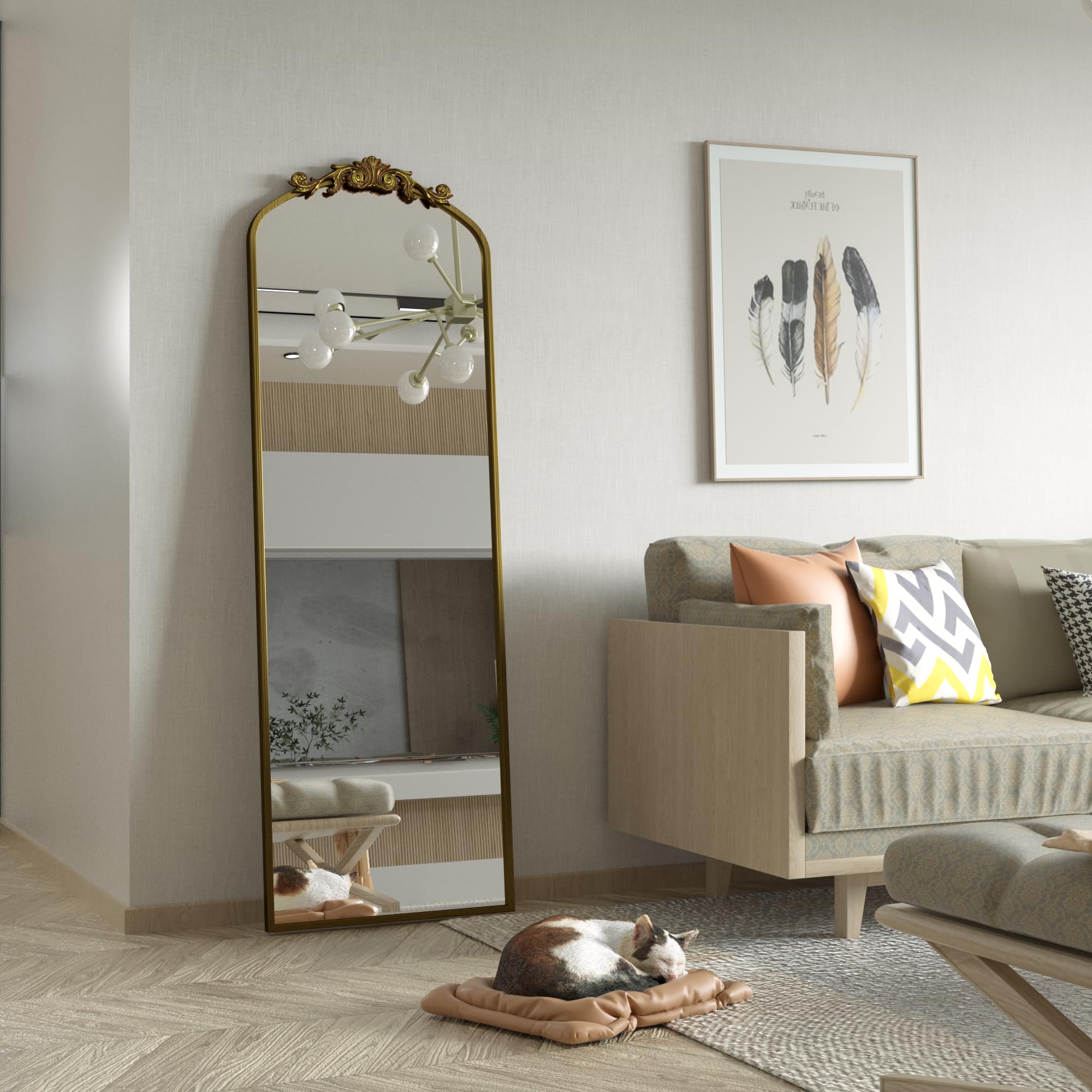 Ornate Vintage Full Length Mirror - From Where - 