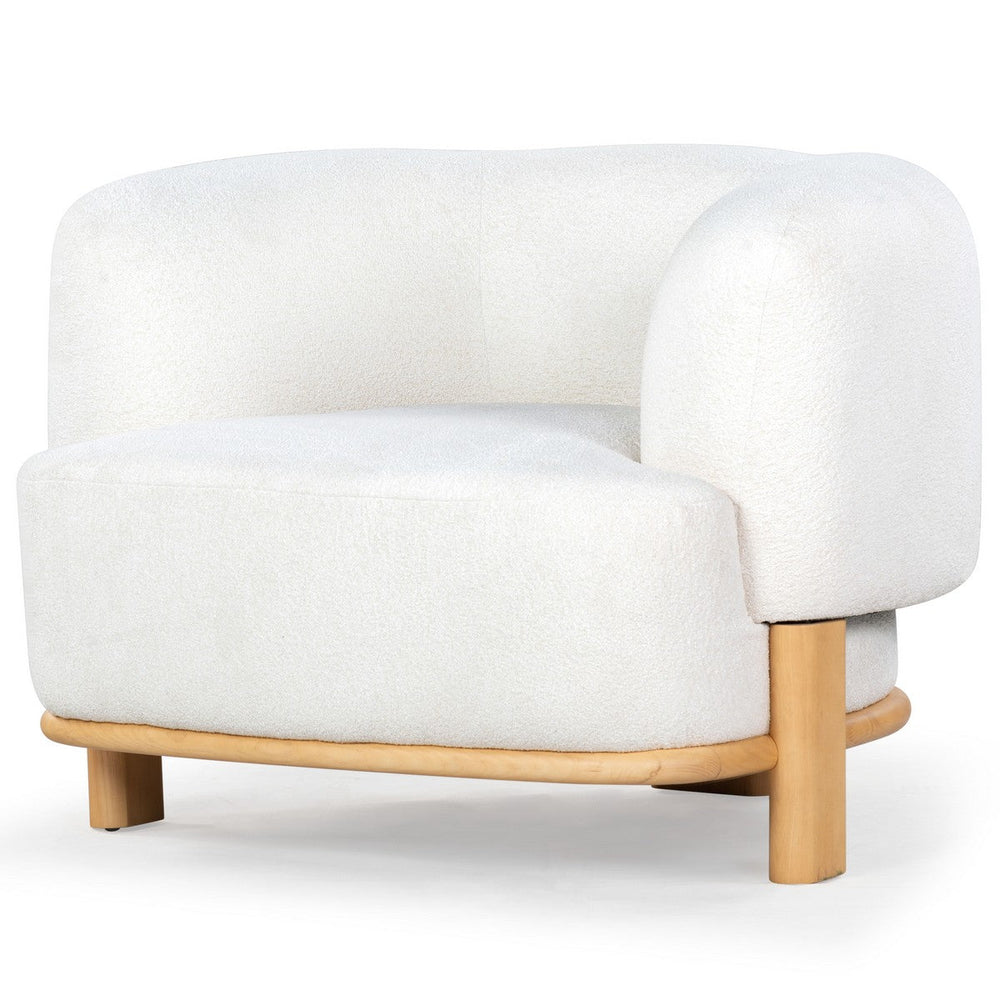 Oscar Boucle Accent Chair - From Where Finds - 