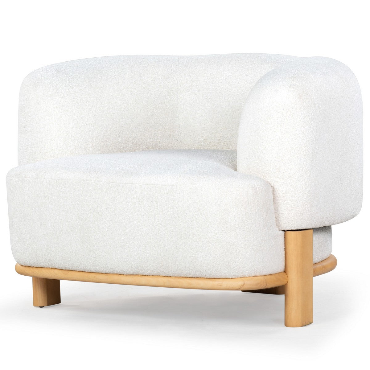 Oscar Boucle Accent Chair - From Where Finds - 