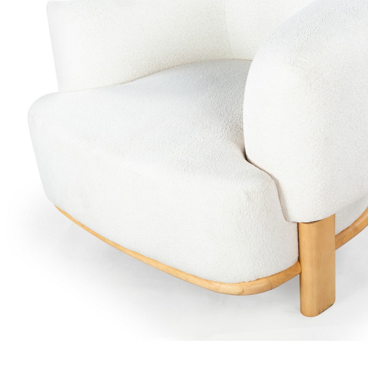 Oscar Boucle Accent Chair - From Where Finds - 