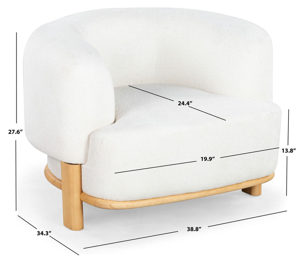 Oscar Boucle Accent Chair - From Where Finds - 