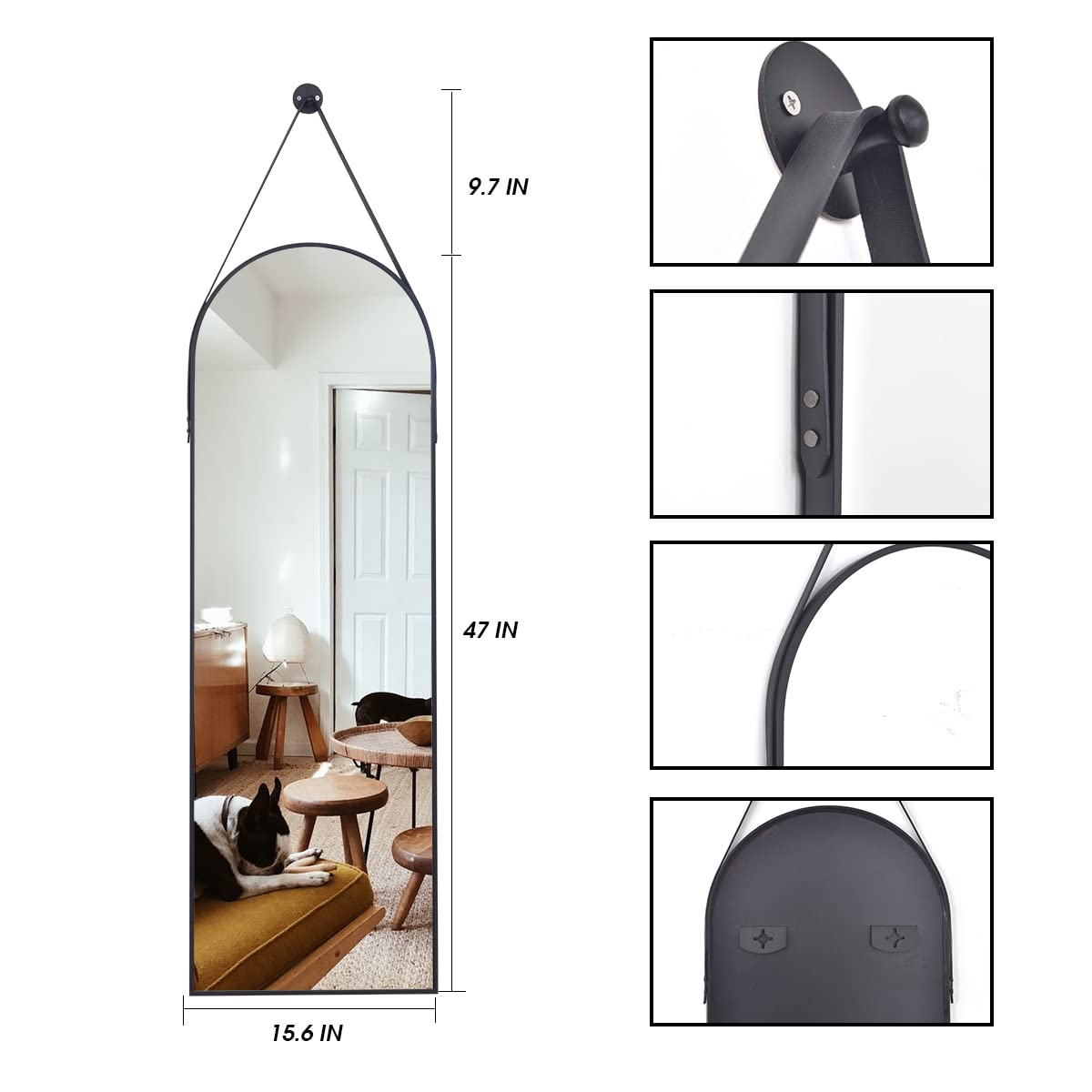 Otlsh Arched Hanging Mirror - From Where - 