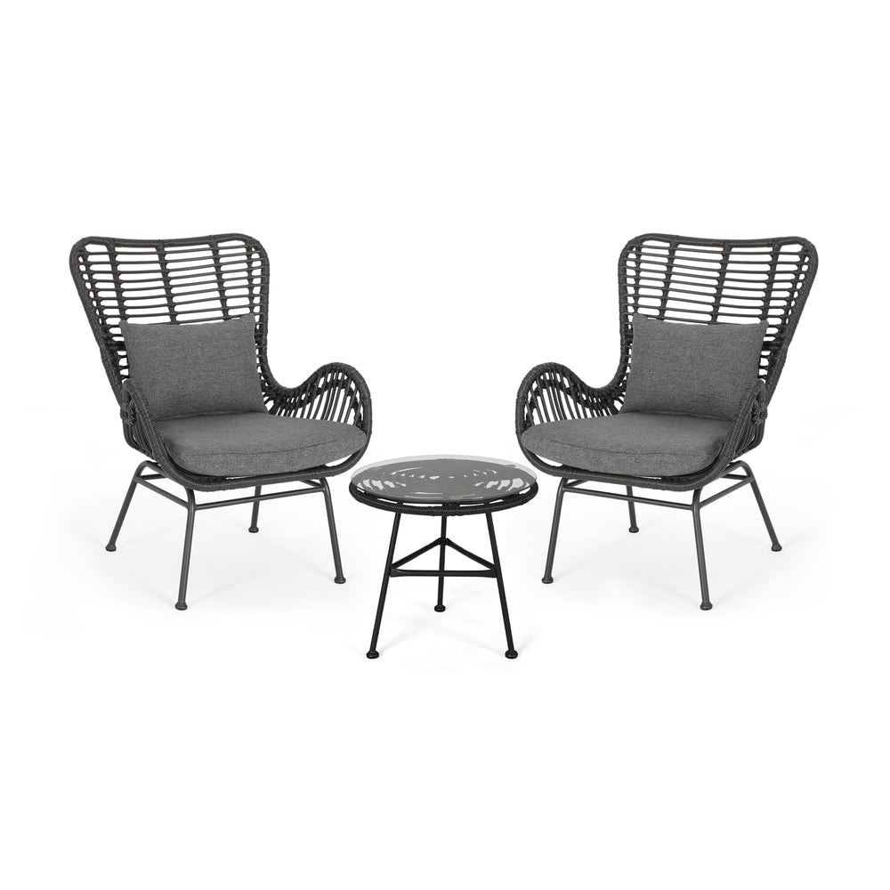 Outdoor 3 - Piece Wicker Chat Set - From Where - 