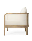 Outdoor Acacia Wood Club Chair with Cushions - From Where - 